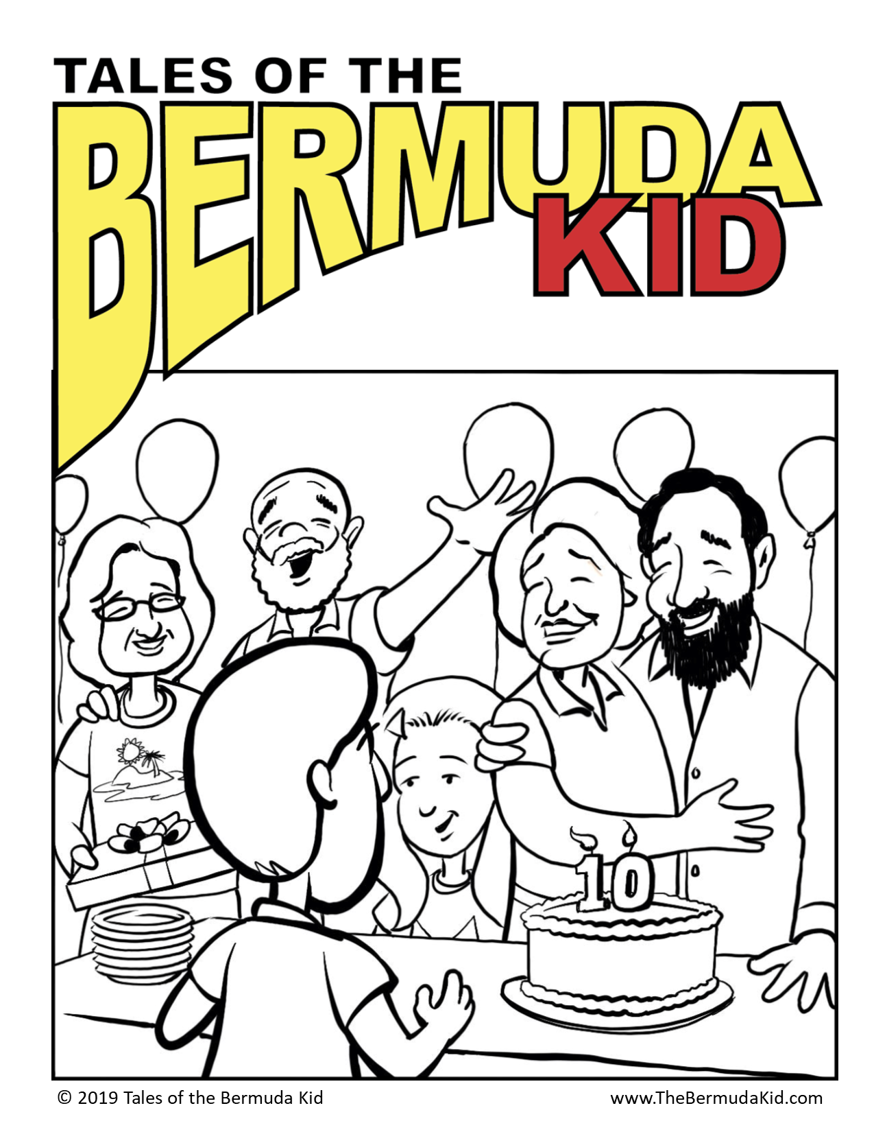 Bermuda Kid Coloring Page